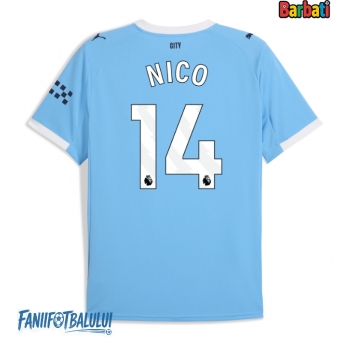 Manchester City Nico Gonzalez #14 Tricou Fotbal Replică 2025-26 Barbati Acasa